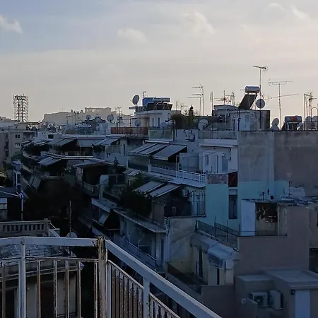 Apartment Acropolis Skyline Sunset, 2 Person Loft Exarchia *